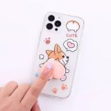 Funny Art Cartoon Transparent Mobile Phone Case Suitable For iPhone 12 Pro Silicone Anti-fall Personality Cute Protective Cover