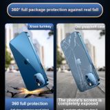 Magnetic adsorption double-sided glass protective case is suitable for iPhone 11 12 Pro Max Mini XS XR xsmax 7 8 plus mobile pho