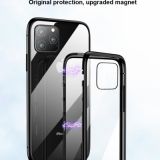 Magnetic adsorption double-sided glass protective case is suitable for iPhone 11 12 Pro Max Mini XS XR xsmax 7 8 plus mobile pho